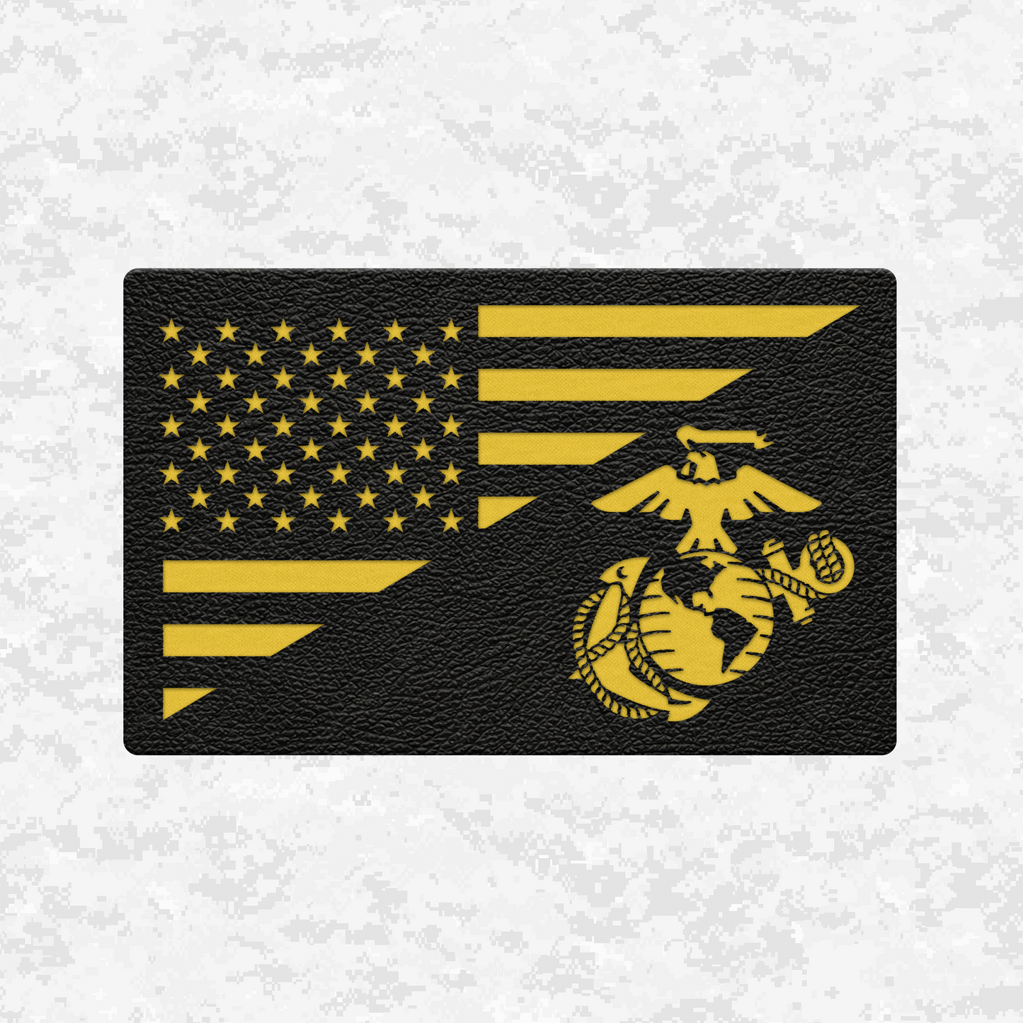 Flag whit EGA | Leather Patch | Velcro Backed
