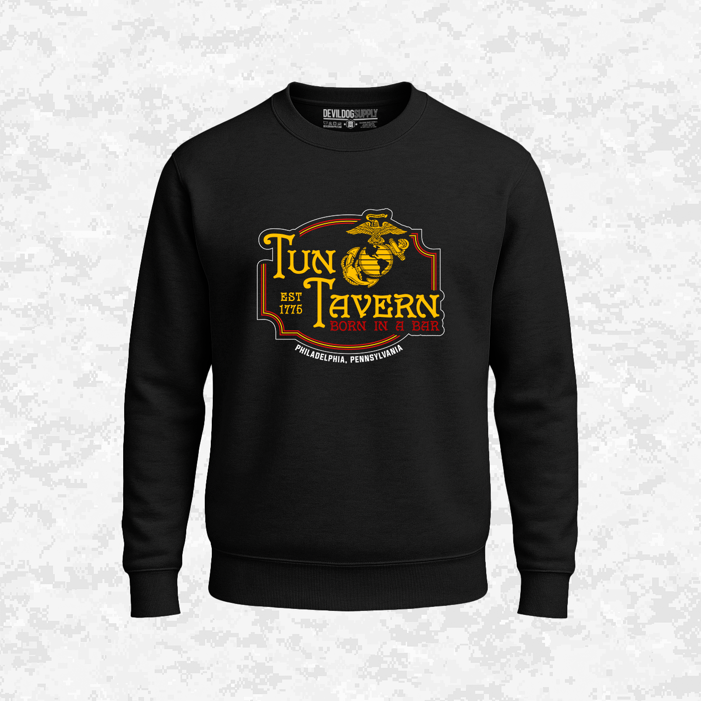 Tun Tavern, Born in a Bar, USMC, Sweatshirt