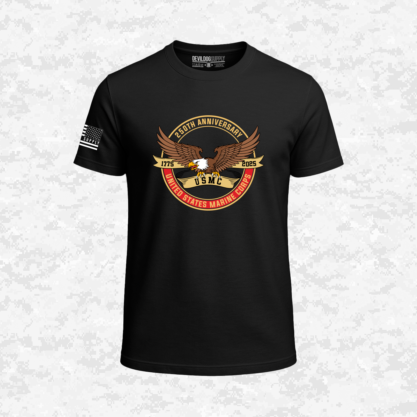 250th Anniversary USMC | Eagle | United States Marine Corps | 250 Years Collection | T-shirt