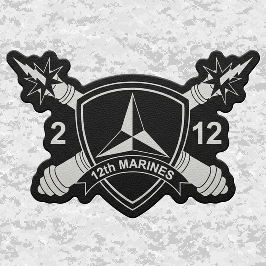 2nd Battalion 12th Marines Unit "The Thundering Guns of Death" | Leather Patch | Velcro Backed