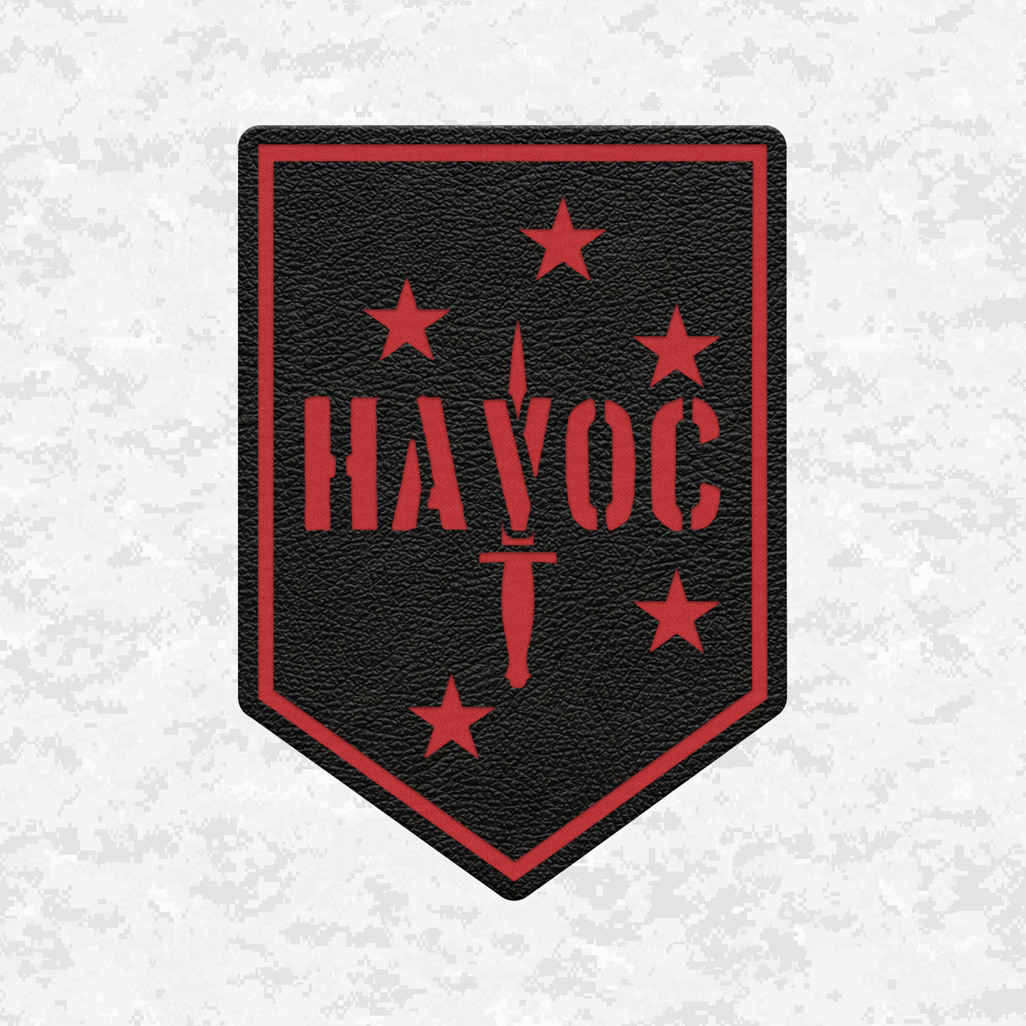 HAVOC | Leather Patch | Velcro Backed
