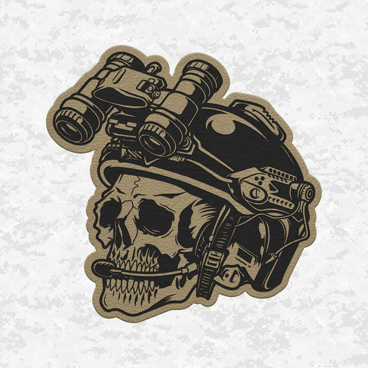 Tactical Helmet Skull NVG | Night Vision Operator | Velcro Backed