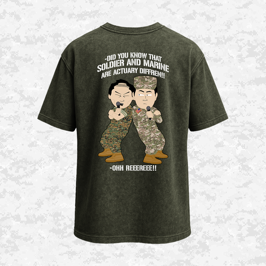 Soldier & Marine Are Diffren!!! | Military Parody | Oversize T-shirt