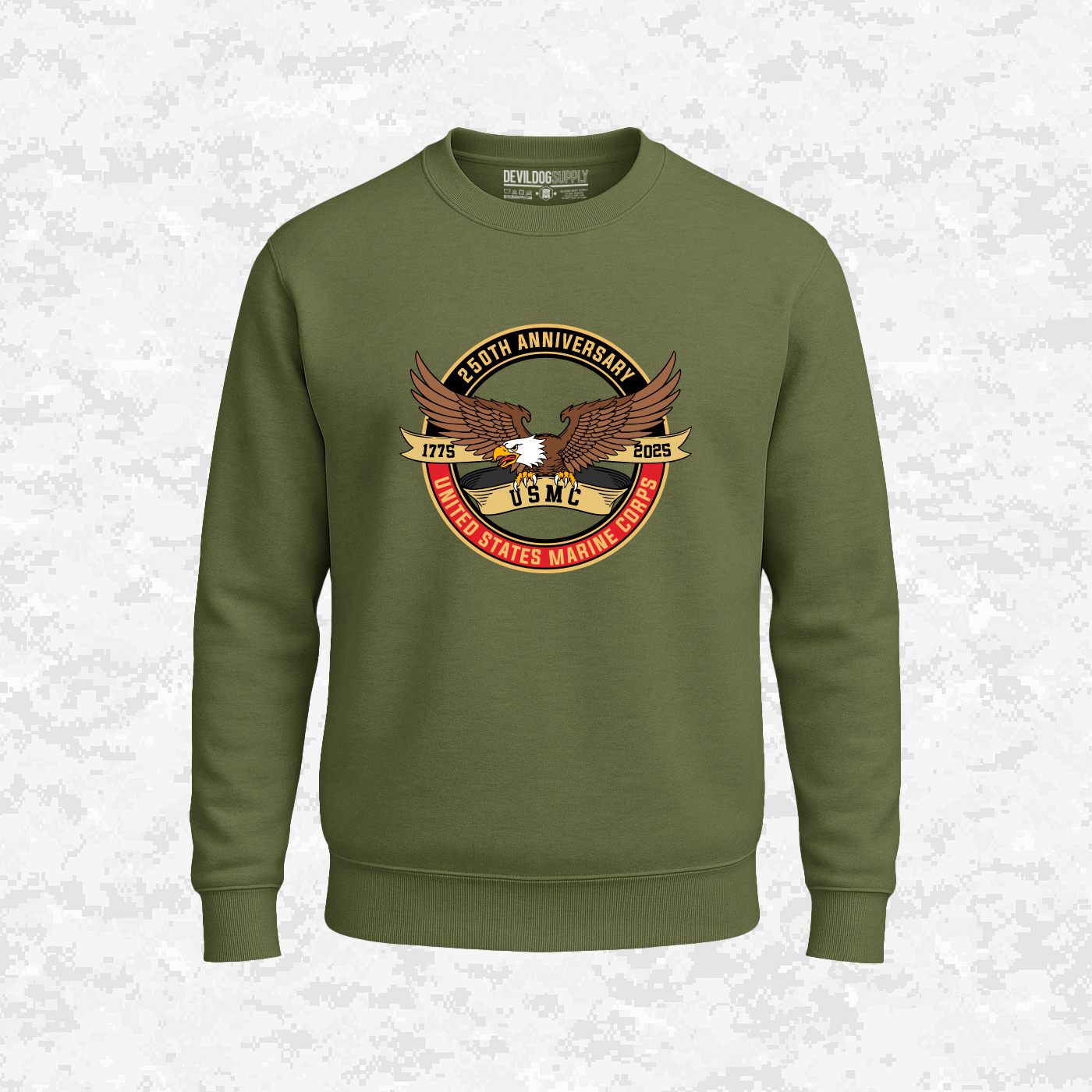 250th Anniversary USMC | Eagle | United States Marine Corps | 250 Years Collection | Sweatshirt