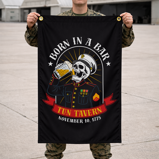 Born in a Bar | E5 Sergeant of Marines | 2x3 ft Flag