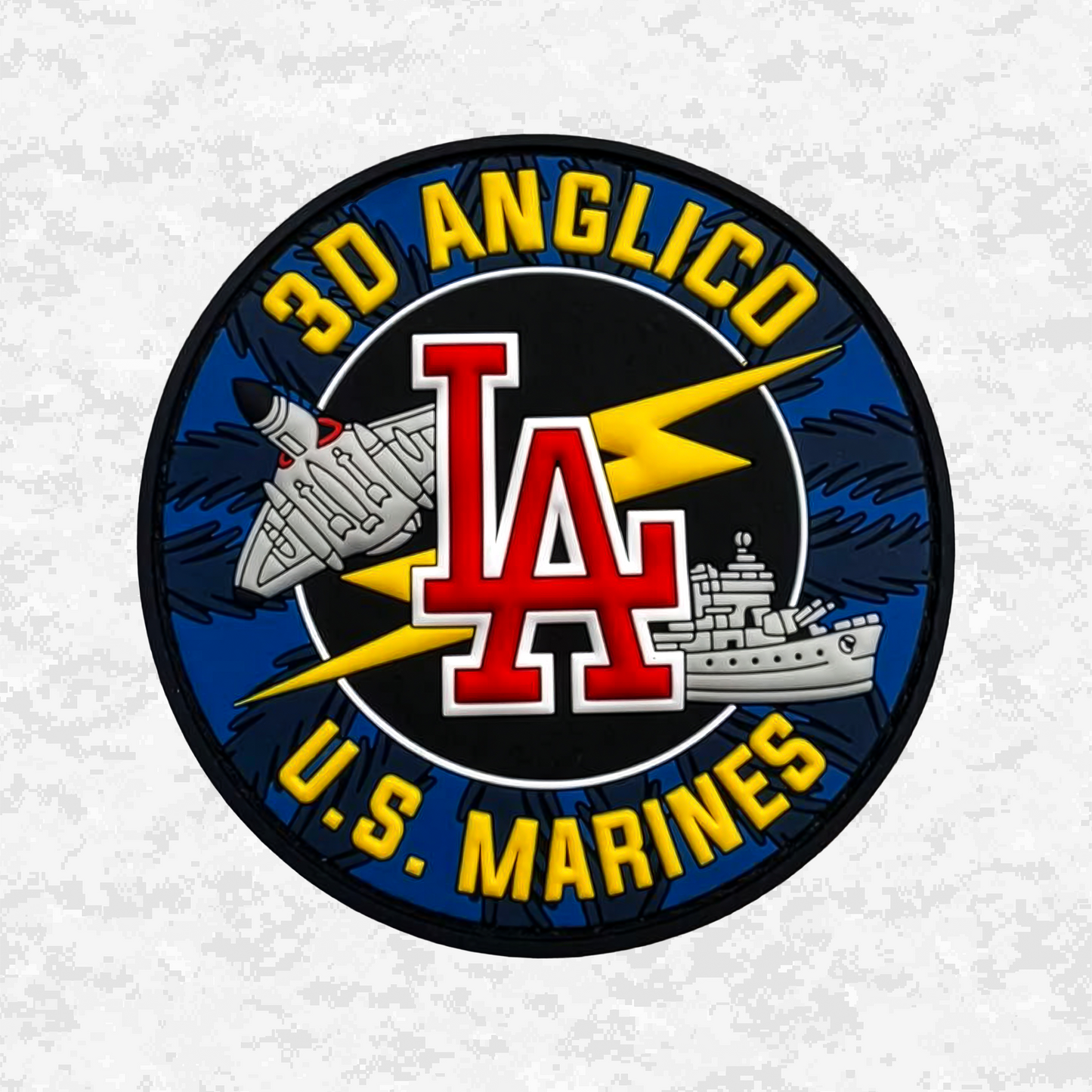 3D ANGLICO: Los Angeles Edition | PVC Patch | Velcro Backed