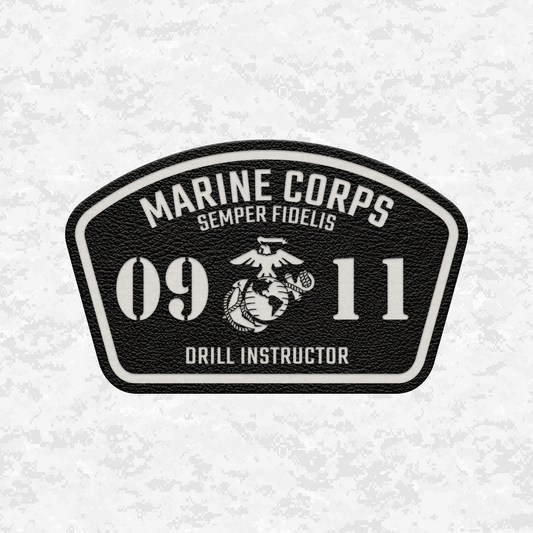 MOS 0911 Drill Instructor | Leather Patch | Velcro Backed