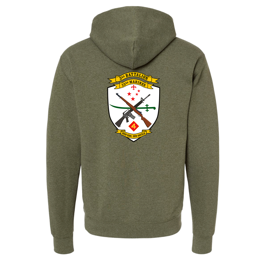 3rd Battalion 23rd Marines Unit "Lone Wolves" Hoodie