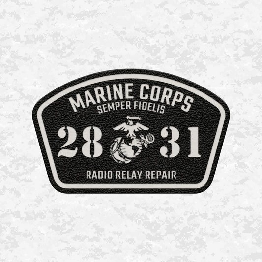 MOS 2831 Radio Relay Repair | Leather Patch | Velcro Backed