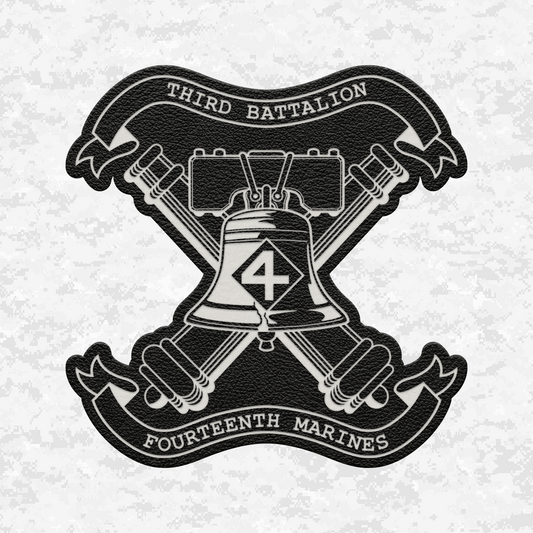3rd Battalion 14th Marines Unit "Liberty" #3 | Leather Patch | Velcro Backed