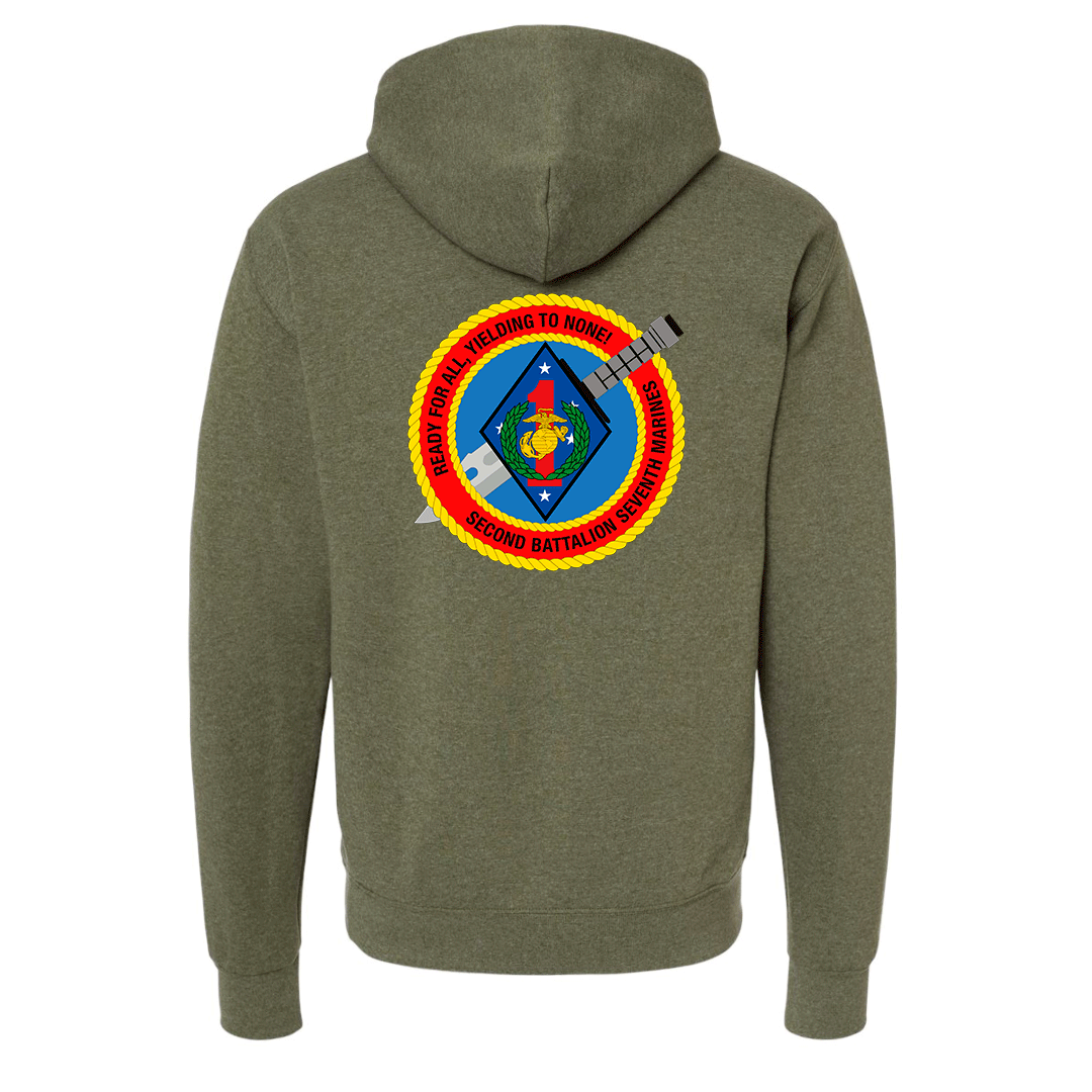 2nd Battalion 7th Marines Unit "War Dogs" Hoodie