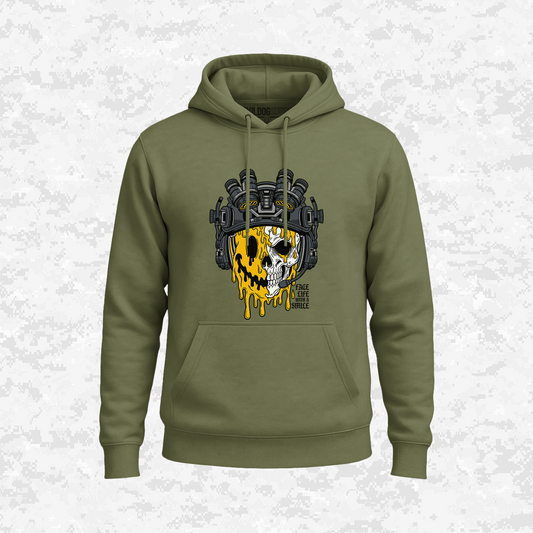 Face Life with a Smile | Tactical Skull | Hoodie