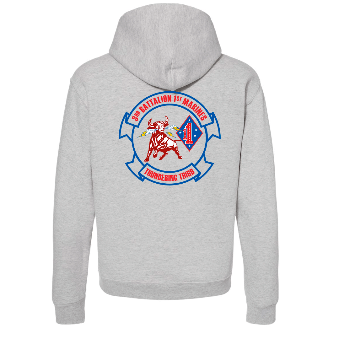 3rd Battalion 1st Marines Unit "Thundering Third" Hoodie