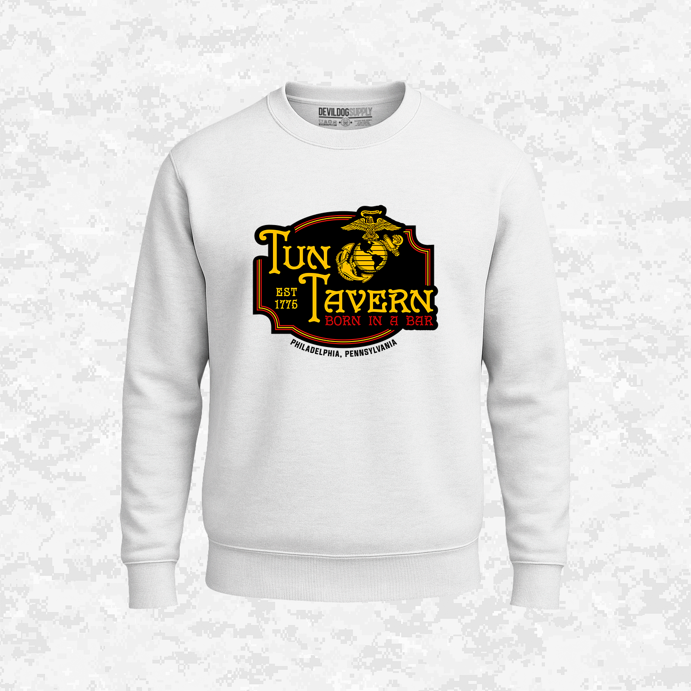 Tun Tavern, Born in a Bar, USMC, Sweatshirt