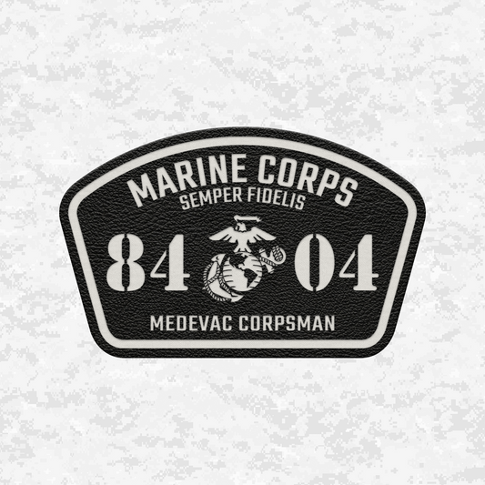 MOS HM-8404 Medevac Corpsman | Leather Patch | Velcro Backed