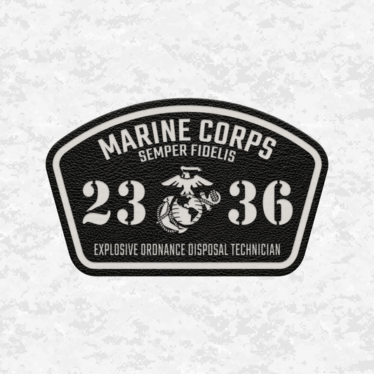 MOS 2336 Explosive Ordnance Disposal Technician | Leather Patch | Velcro Backed