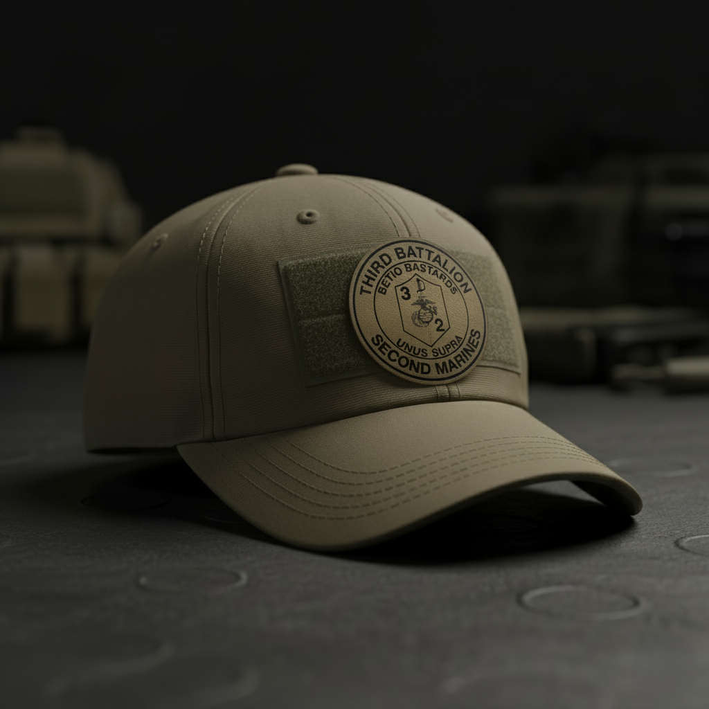 Leather Patch | 3rd Battalion 2nd Marines "Betio Bastards" | Velcro Backed