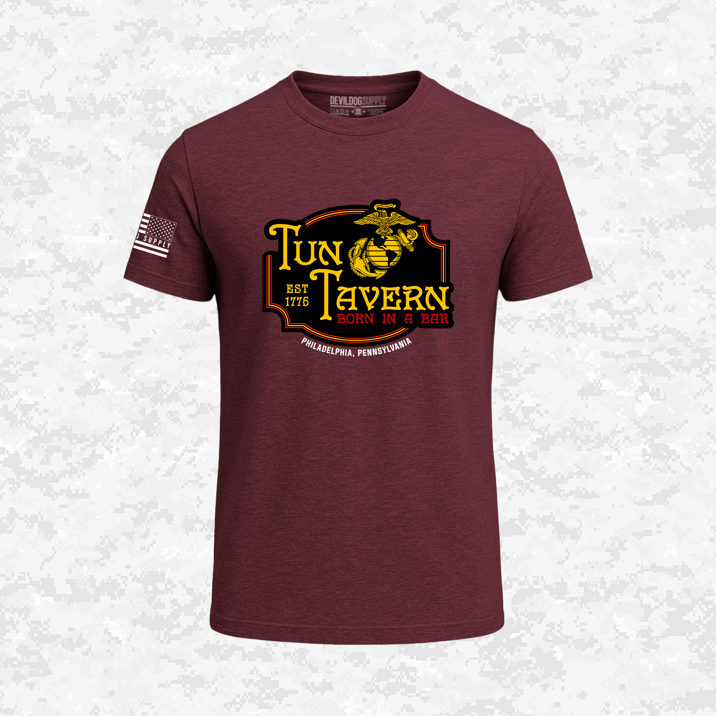 Tun Tavern, Born in a Bar, USMC, T-shirt