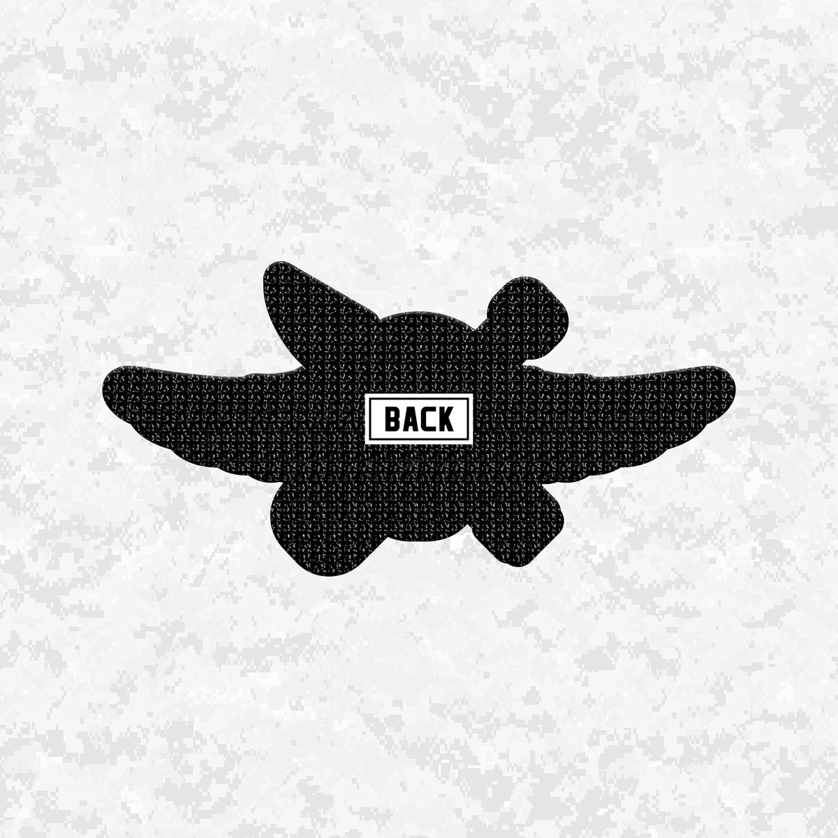 Recon Skull Jack & Wings | Leather Patch | Velcro Backed