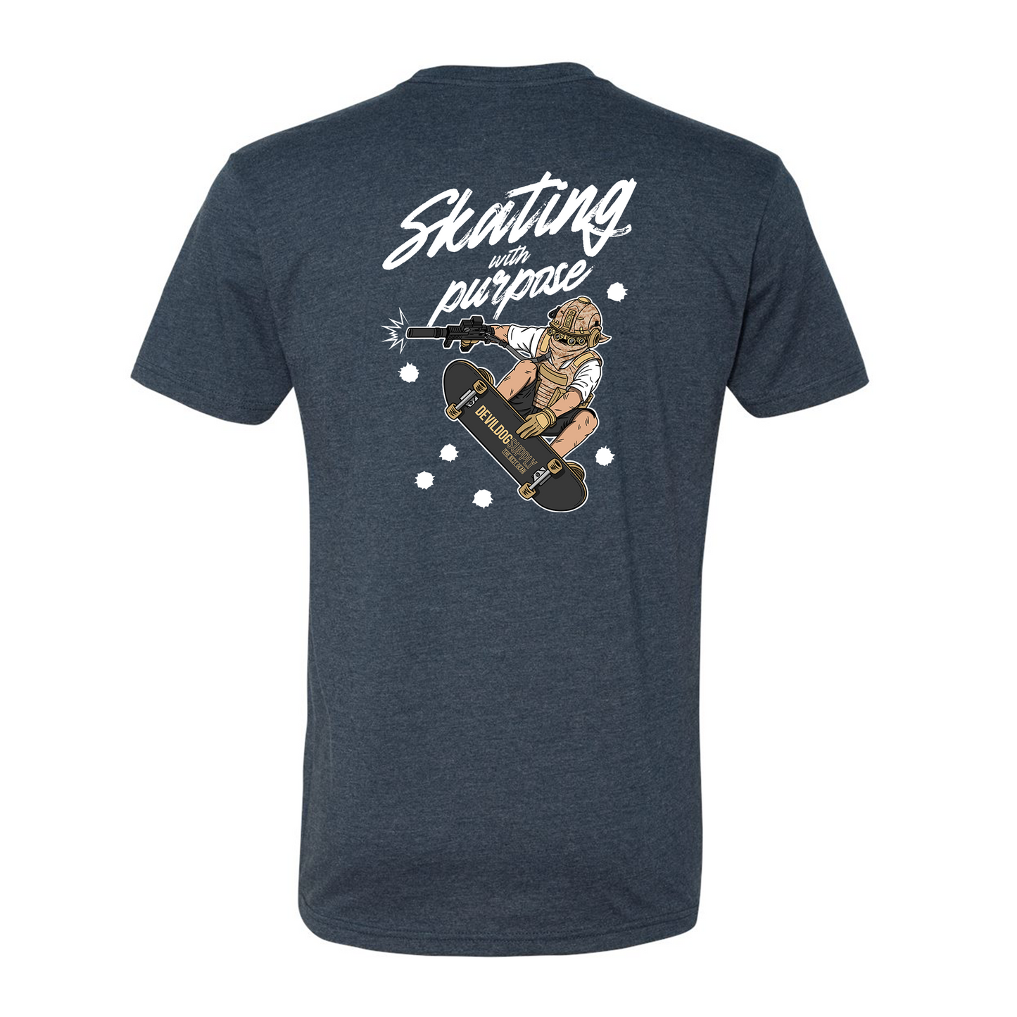 Skating With Purpose - Marine in Skate (marpat desert) Shirt