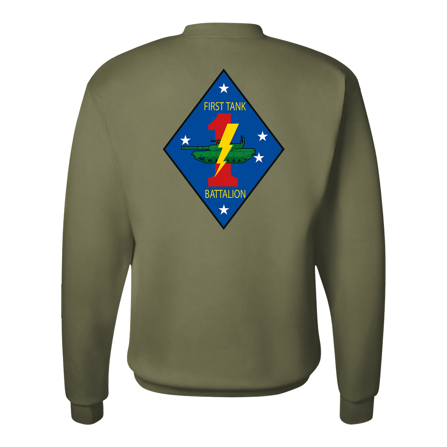 1st Tank Battalion Unit "1st Tanks", USMC Sweatshirt