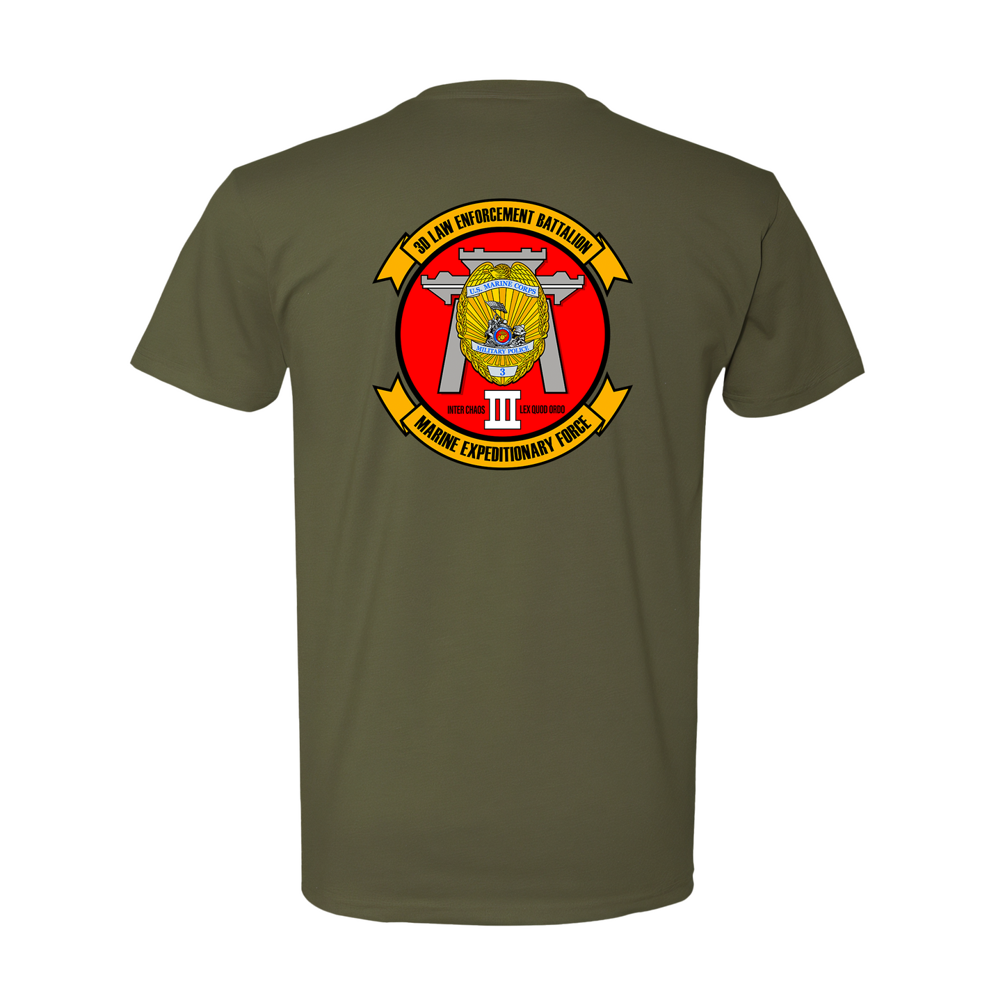 Military Police, USMC 3rd Law Enforcement Battalion, T-Shirt