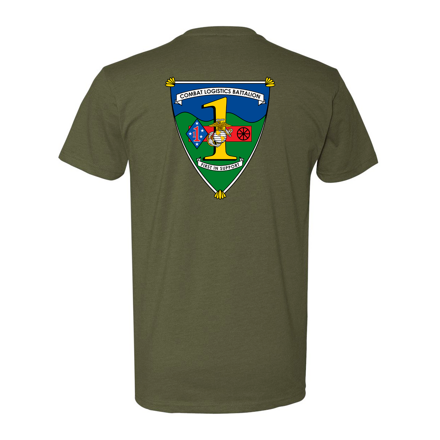 Combat Logistics Battalion 1 Unit ¨First In Support¨ Shirt