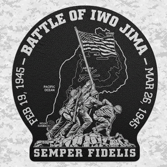 Iwo Jima | Forged Legacy | Leather Patch | Velcro Backed