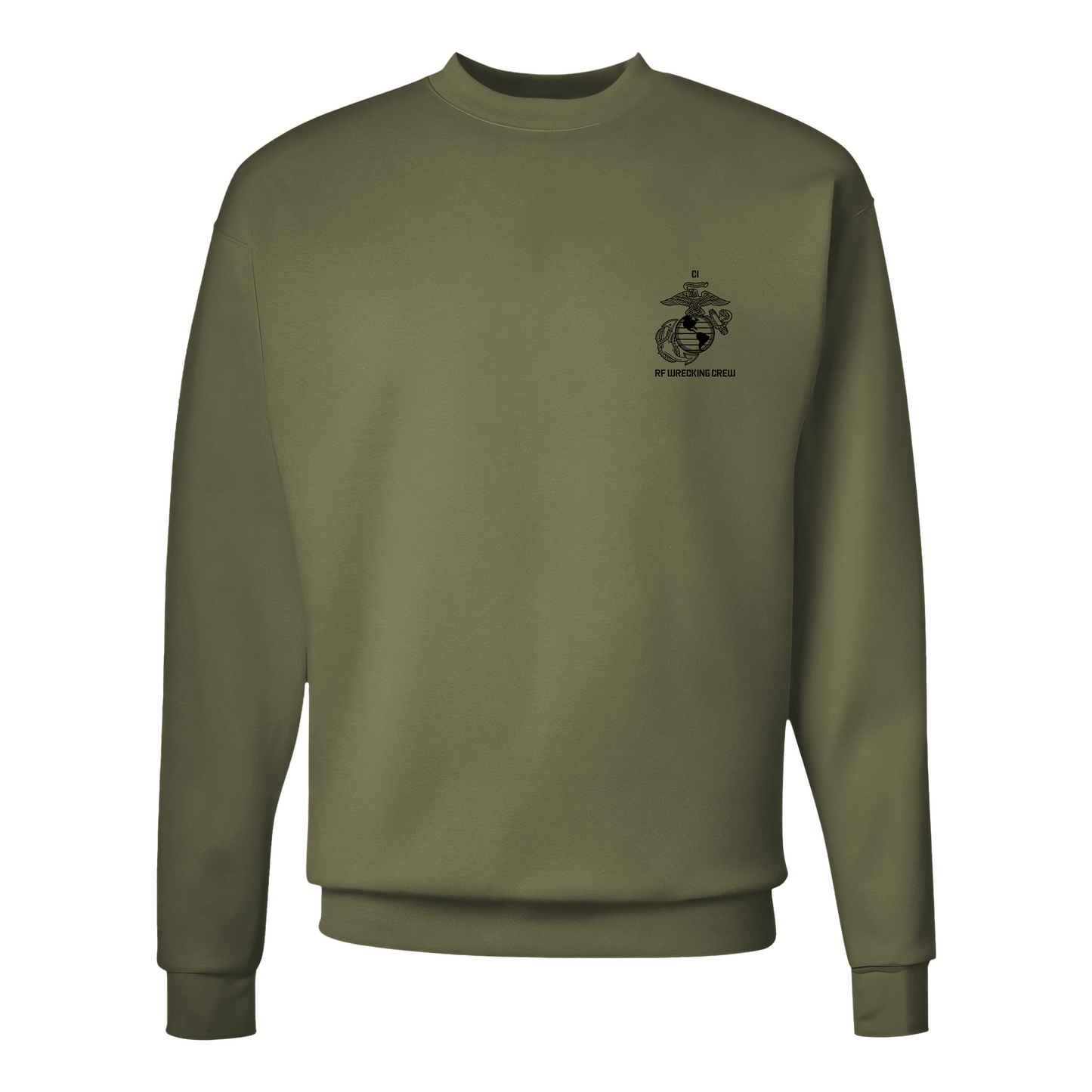 "High Speed For Your Pleasure, Encrypted For You Protection". Satellite Antenna USMC, Sweatshirt
