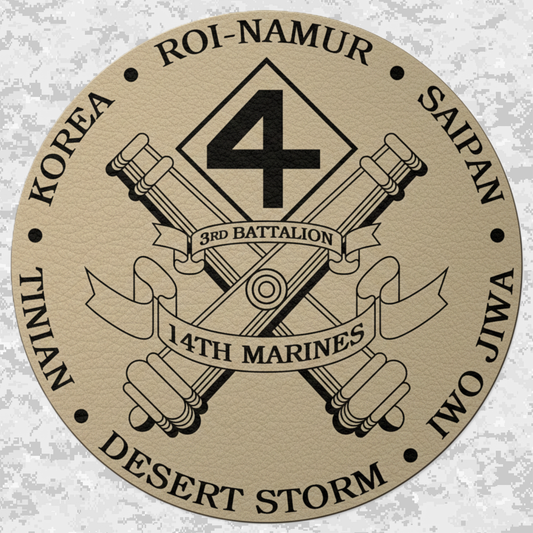 3rd Battalion 14th Marines Unit "Liberty" | Leather Patch | Velcro Backed