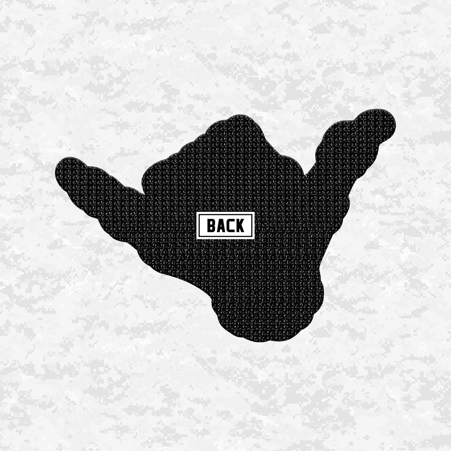 Tactical Shaka | Hang Tough | Leather Patch | Velcro Backed