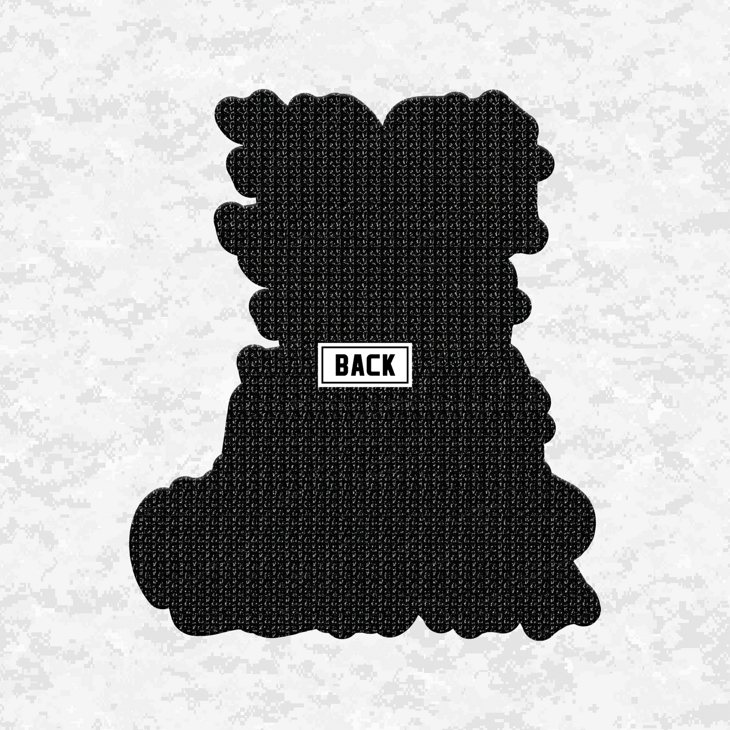 Face Life with a Smile | Essential Text | Leather Patch | Velcro Backed