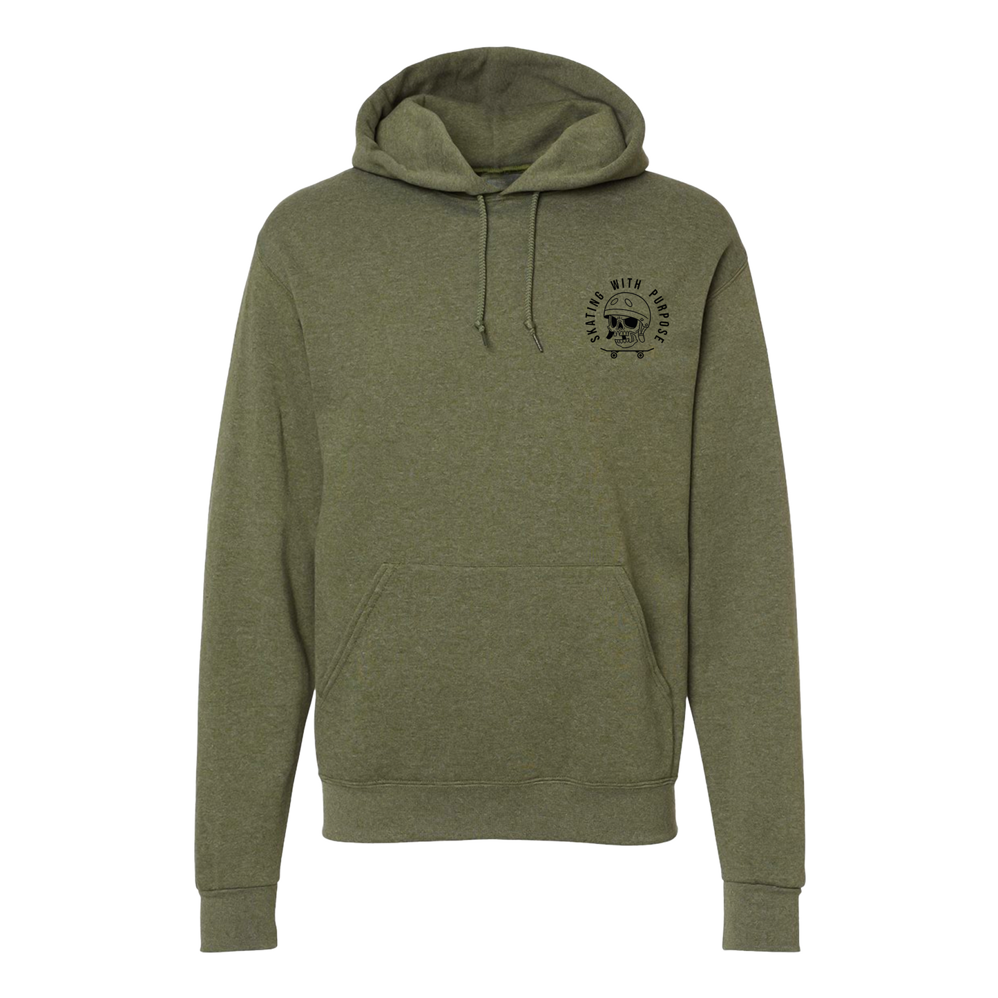Skating With Purpose - Marine in Skate (marpat forest) Hoodie