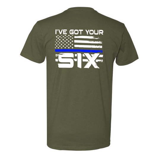 I've Got Your Six Blue Line | T-shirt