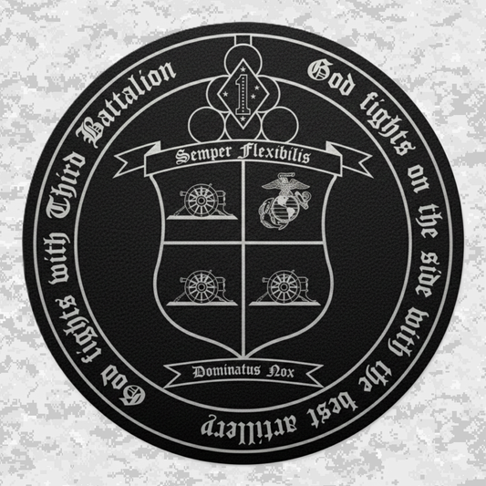 3rd Battalion 11th Marines Unit "Thunder" | Leather Patch | Velcro Backed