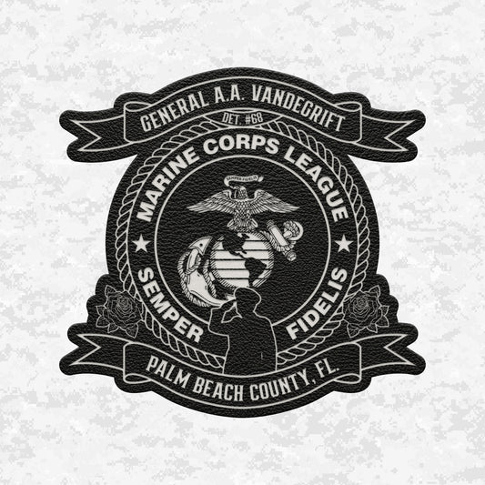 Marine Corps League | General A.A. Vandegrift Detachment #68 | Leather Patch