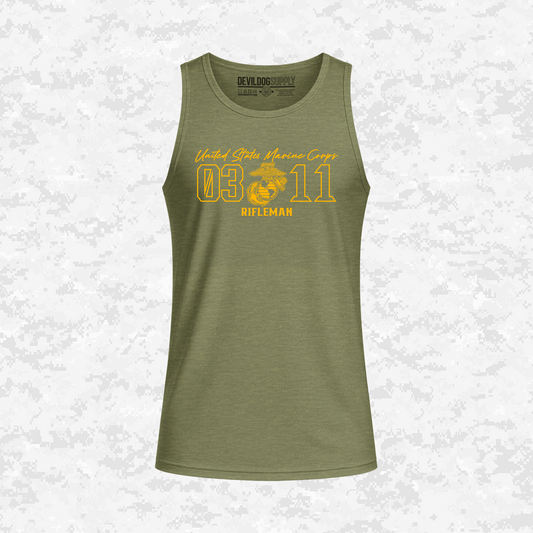 MOS 0311 Rifleman | DRIFIT Sleeveless, Tank, Sleeveless Hoodie