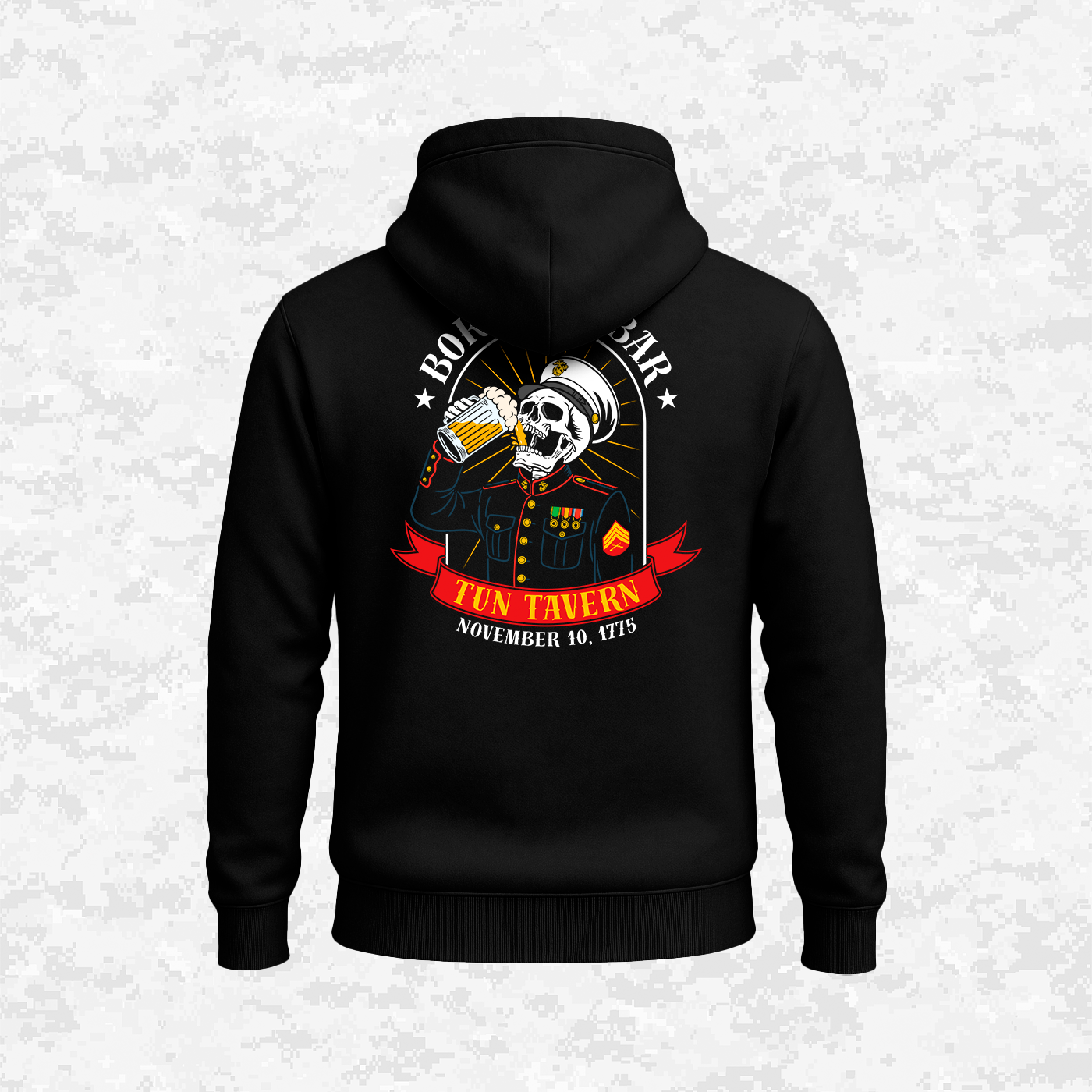 Born in a Bar, Special USMC Ranks Edition, Hoodie