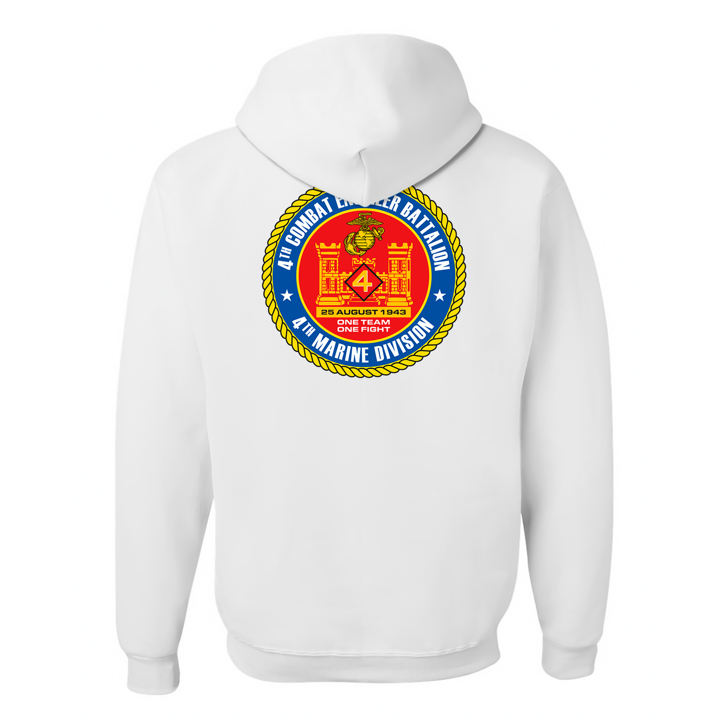 4th Combat Engineer Battalion Unit ¨One Team, One Fight¨ Hoodie #1