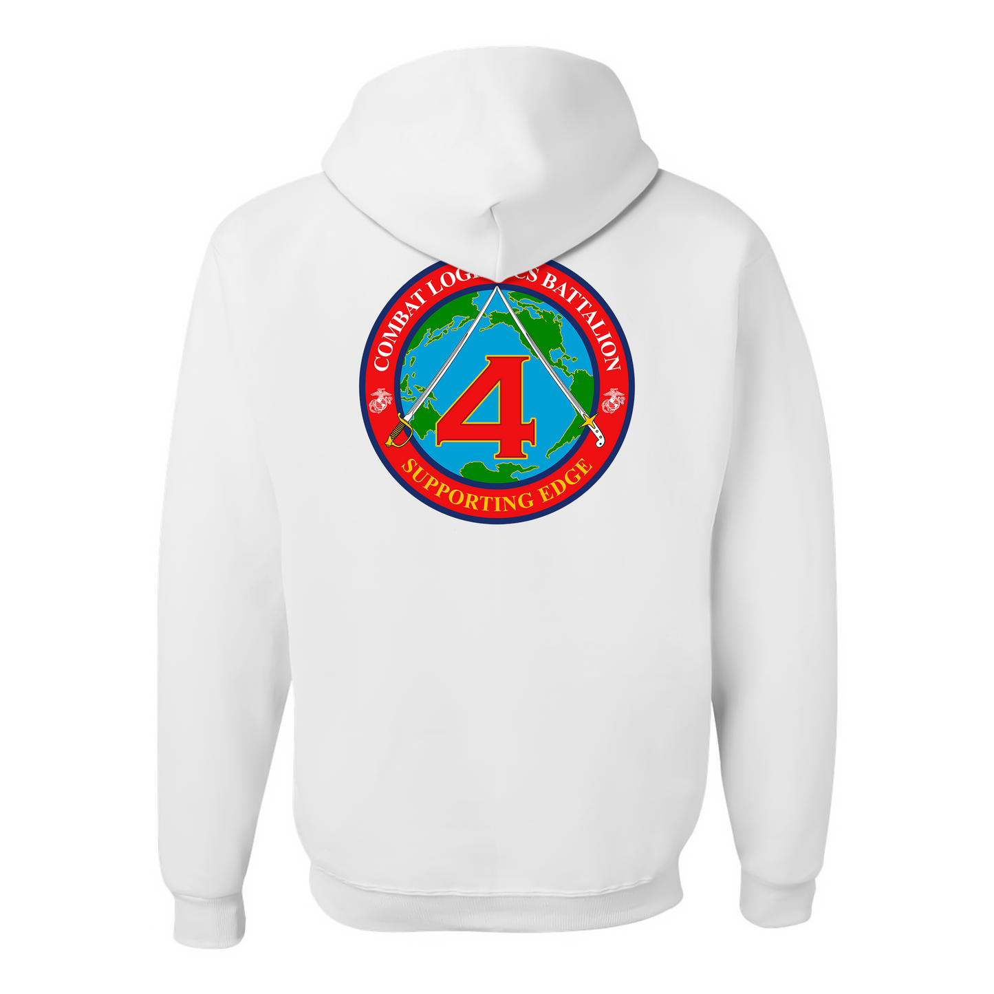 Combat Logistics Battalion 4 Unit ¨The Supporting Edge¨ Hoodie #1