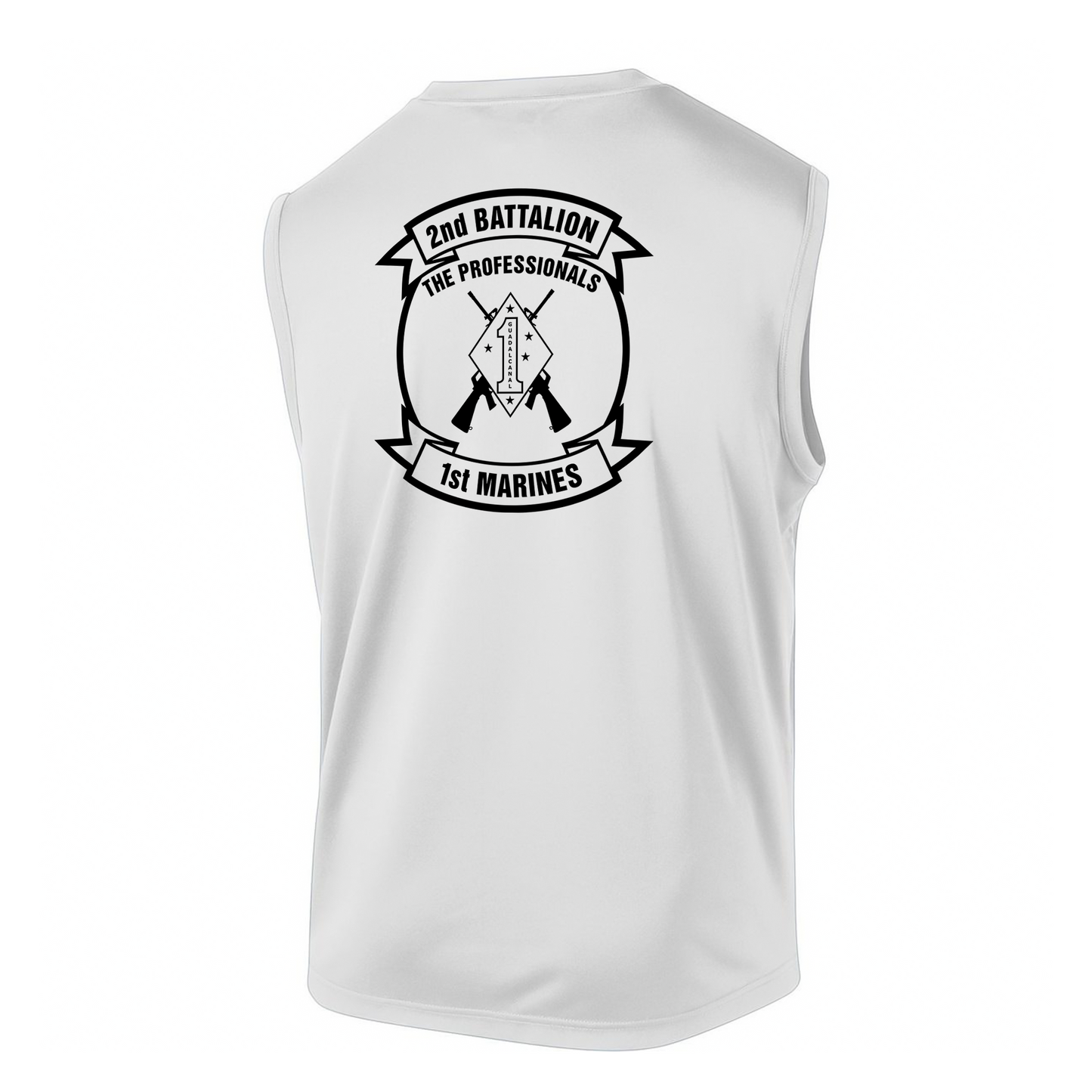 2nd Battalion 1st Marines Unit "The Professionals" DRIFIT Sleeveless, Tank, Sleeveless Hoodie