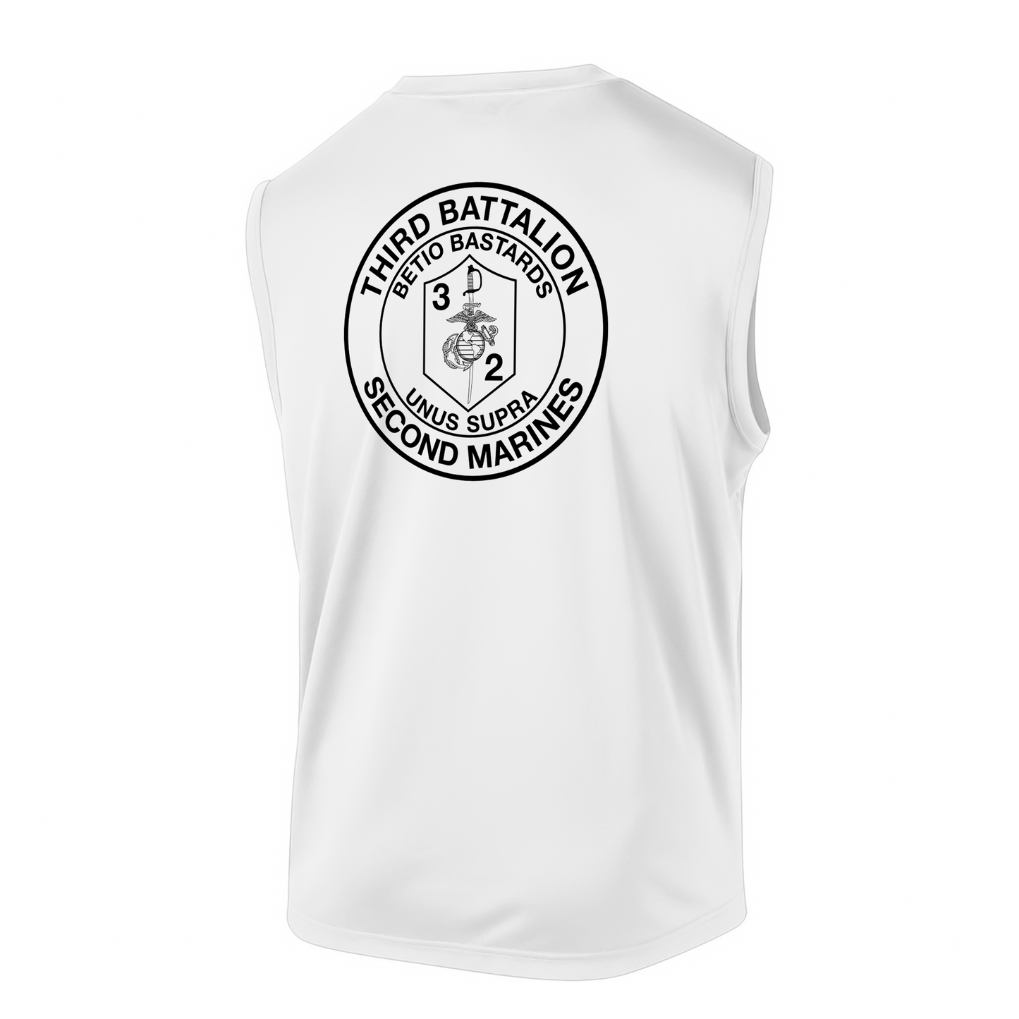 3rd Battalion 2nd Marines Unit "Betio Bastards" DRIFIT Sleeveless, Tank, Sleeveless Hoodie