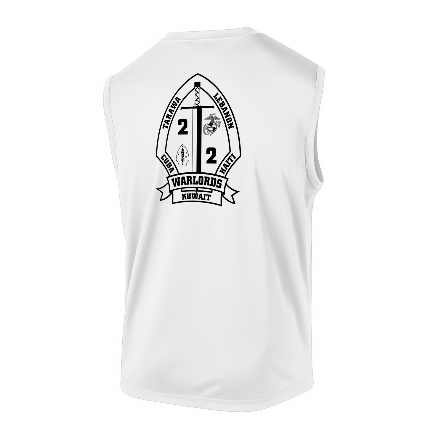 2nd Battalion 2nd Marines Unit "Warlords" #3 DRIFIT Sleeveless, Tank, Sleeveless Hoodie