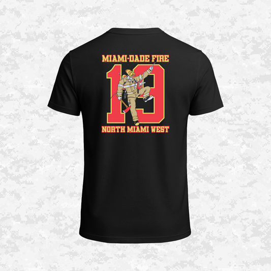 Miami-Dade Fire 19 (North Miami West) | Blackhearts | T-shirt