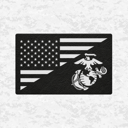 Flag whit EGA | Leather Patch | Velcro Backed