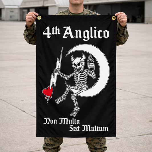 4th Anglico: Non Multa, Sed Multum | 2x3 ft Flag