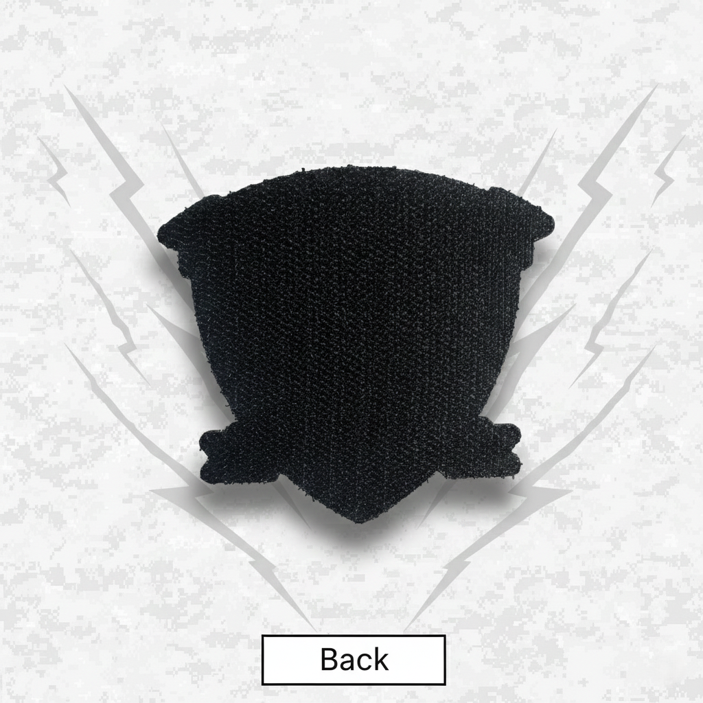 Leather Patch | 1st Battalion 3rd Marines "Lava Dogs" | Velcro Backed | Brown / Black