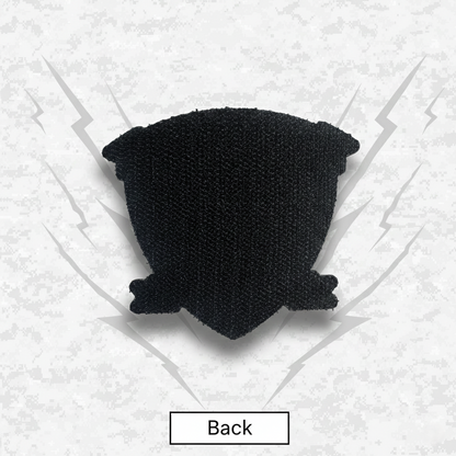 Leather Patch | 1st Battalion 3rd Marines "Lava Dogs" | Velcro Backed | Brown / Black