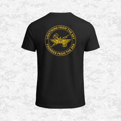 4th Air Naval Gunfire Liaison Company | Lightning From The Sky, Thunder From The Sea | T-shirt