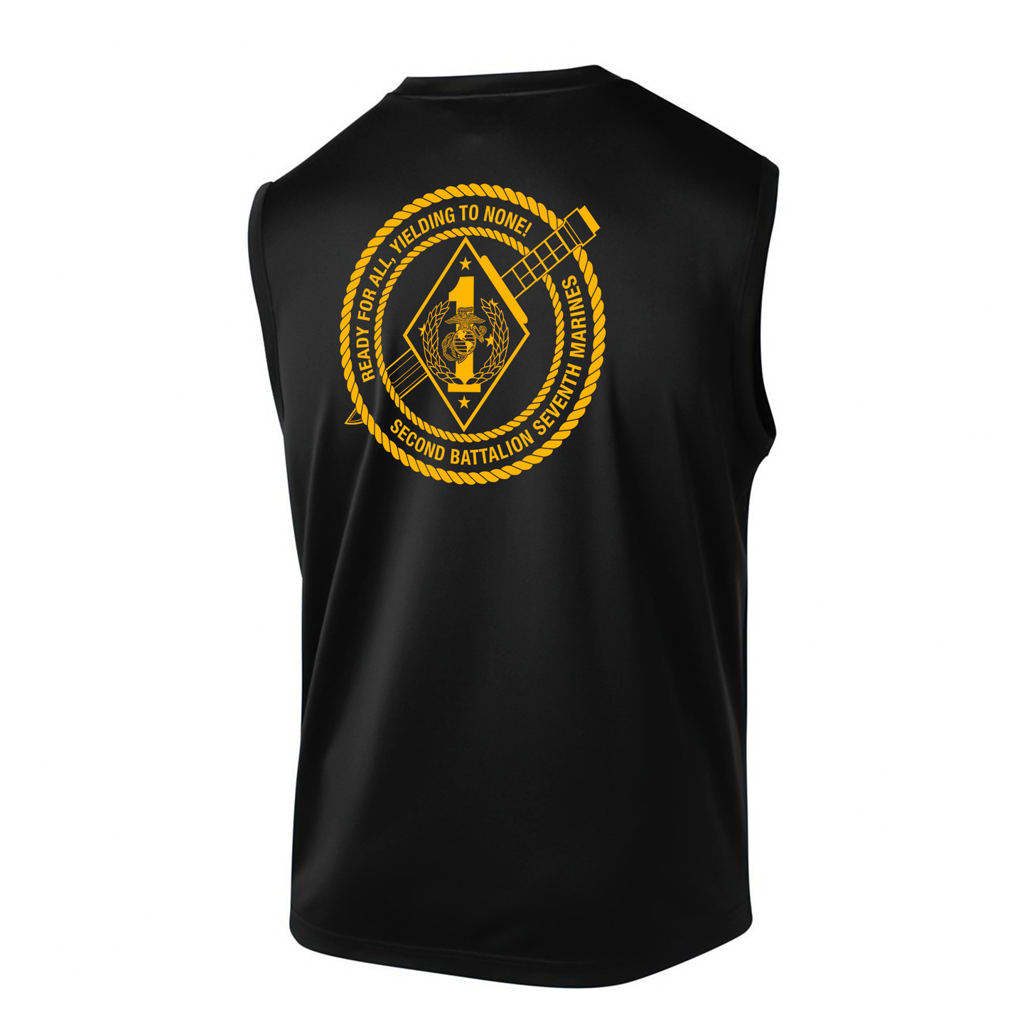 2nd Battalion 7th Marines Unit "War Dogs" DRIFIT Sleeveless, Tank, Sleeveless Hoodie